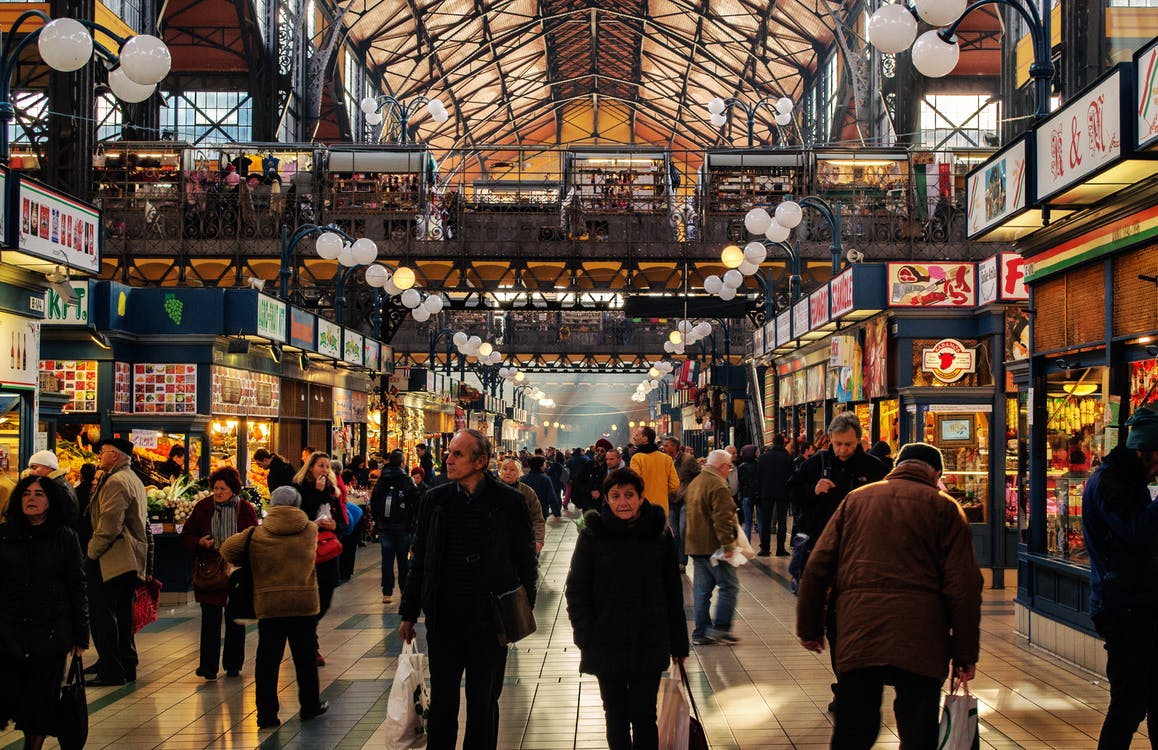 A shopping mall