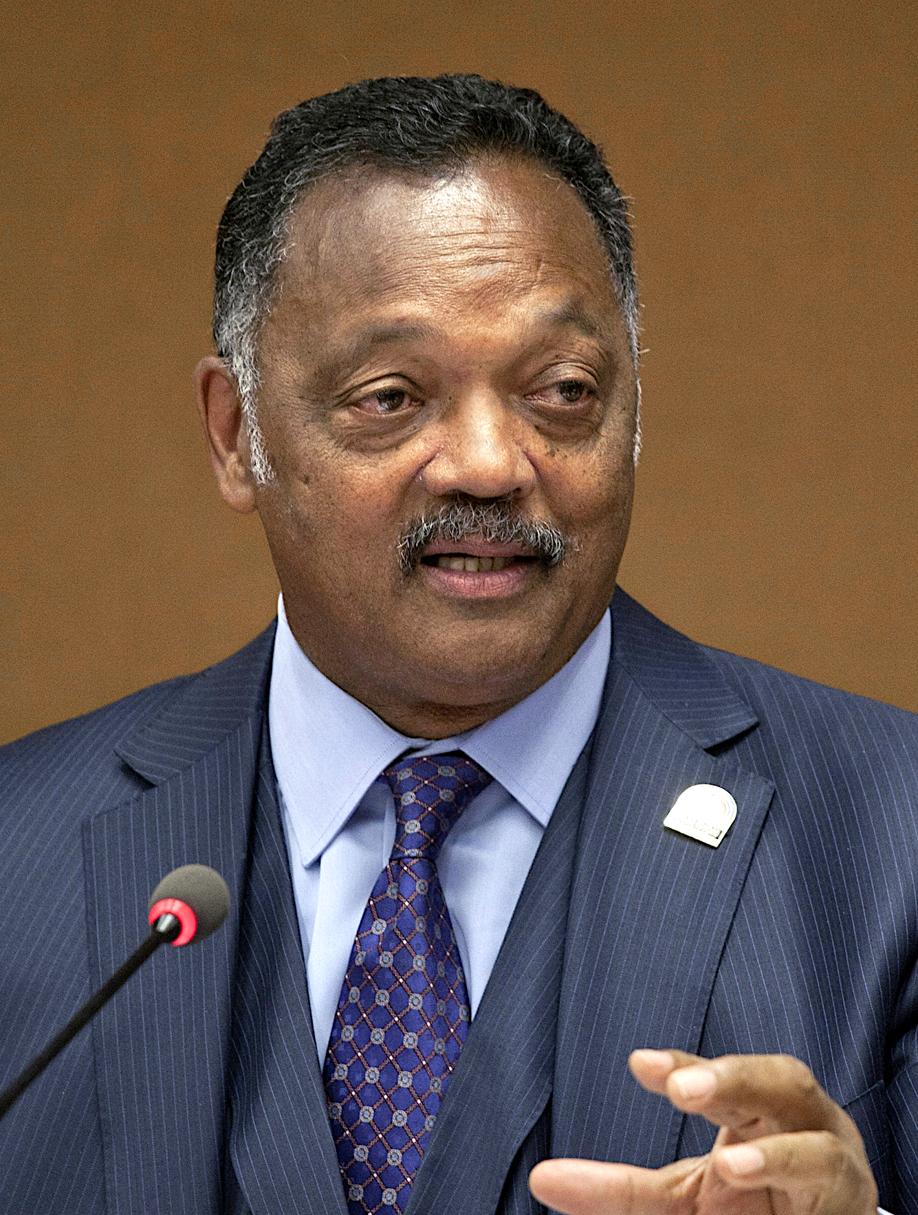 Dominee Jesse Jackson spreekt bij de VN (Foto: United States Mission Geneva, <a href='https://commons.wikimedia.org/wiki/File:Reverend_Jesse_Jackson_speaking_at_the_UN_crop.jpg' target='_blank'>Wikimedia Commons</a>)