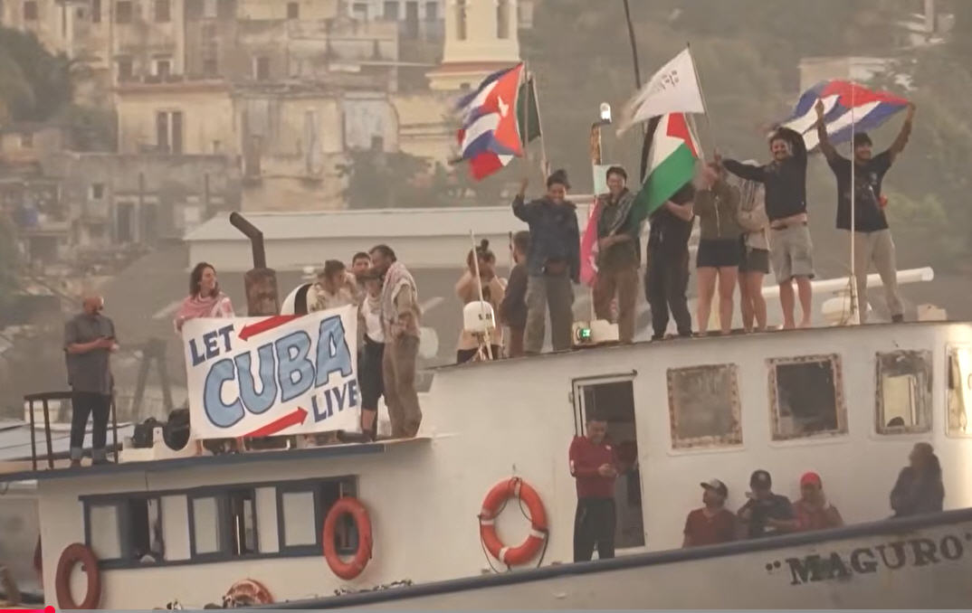 Part of the flotilla to Cuba