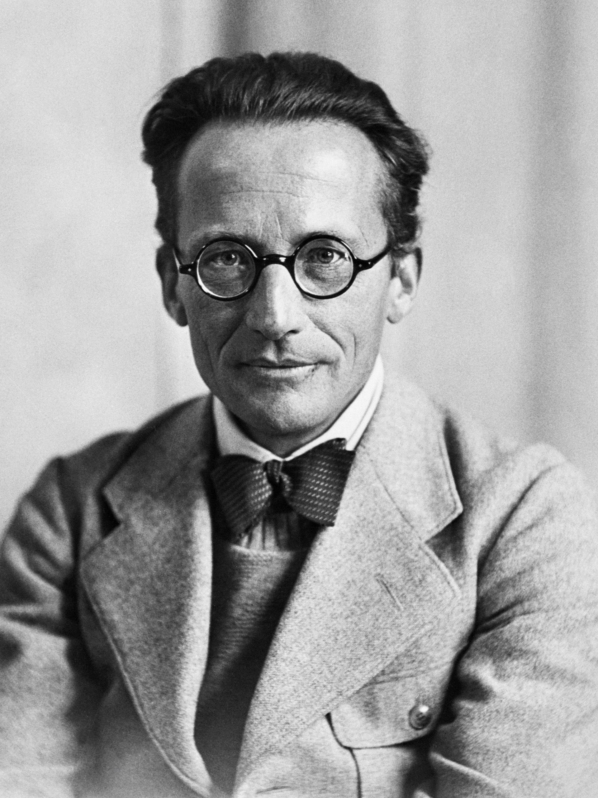 Erwin Schrödinger in 1933 (Photograph: unknown author, <a href='https://commons.wikimedia.org/wiki/File:%E8%96%9B%E5%AE%9A%E8%B0%94%E8%82%96%E5%83%8F.jpg' target='_blank'>Wikimedia Commons</a>)